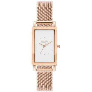 Skagen Hagen Damenuhr, Quarz-Dreizeigerwerk mit Edelstahl- oder Lederarmband