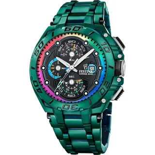 Festina Chrono Bike 2026 Spezial Edition Grün Edelstahl 46,0 mm F20760-1