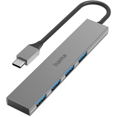 Bild USB 3.2 Gen1 Multiport Adapter, USB C Adapter 4in1 für Büro, Homeoffice und unterwegs) Alu