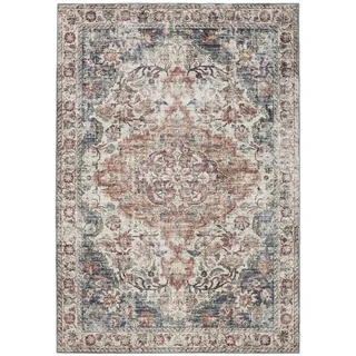 benuta Vintage-Teppich George waschbar 60x120 cm , Multicolor , Kunststoff , Vintage , Rechteckig , 60x120 cm , Oeko-Tex® Standard 100 , in verschiedenen Größen erhältlich, rutschfeste Unterfläche, waschbar , Teppiche und Böden, Teppiche, Vintageteppiche