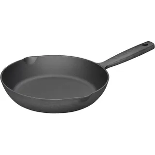 Fiskars Folken Gusseisen-Bratpfanne, 22 cm, Unbeschichtet, Pfanne für alle Herdarten, Grill und offenes Feuer, 1075701