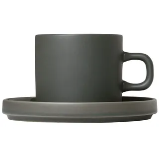 Blomus 63909 PILAR Kaffeetassen, Steingut, Grün, 200 ml