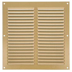 Amig - Quadratisches Lüftungsgitter aus Aluminium | Lüftungsgitter für Luftauslässe | Ideal für Küchen- und Badezimmerdecken | Maße : 200 x 200 mm | Farbe: Gold