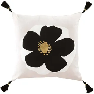 Douceur d ́intérieur Zierkissen Issey 45/45 cm , Beige , Naturmaterialen , 45x45 cm , Heimtextilien, Wohntextilien, Kissen, Zierkissen