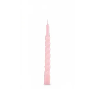 Cereria Di Giorgio Lackierte Kerzen gedreht 21 cm 2,2 cm 6 St. Dusty Pink