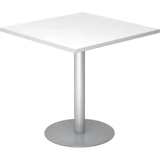 Hammerbacher Bistrotisch weiß 80,0 x 80,0 x 74,5 cm