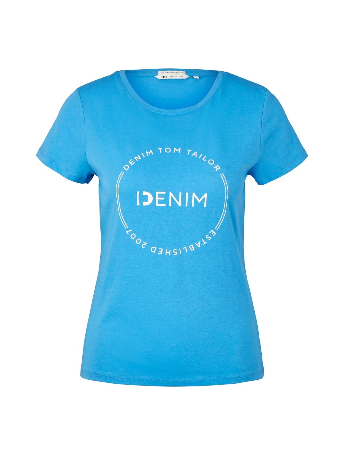 Bild von Denim Damen T-Shirt mit Label-Print