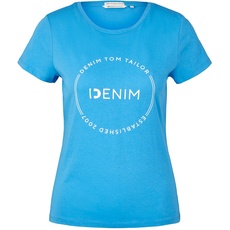 Bild Denim Damen T-Shirt mit Label-Print