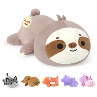 Gewichtetes Kuscheltier Faultier 0,45kg 25cm Plüsch Kissen Spielzeug Wurfkissen Geschenk