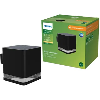 Philips Solar-Wandleuchte Kunststoff 12,0 cm inkl. LED-Lampe schwarz