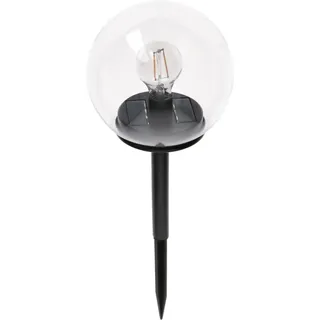 Solarleuchte Benoni mit Erdspieß 7 lm 2000 K IP44 Sensor Schwarz