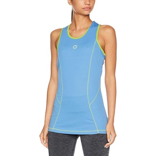 Gregster Damen Fitnesstop, Blau, XL, 12187-003