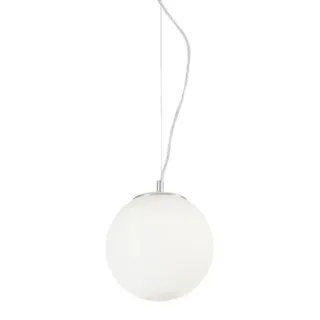 Mapa Aufhängung Modern Glas Weiß 1 Licht E27 D20Cm - Weiß