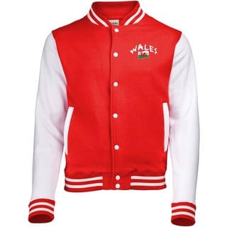 Supportershop Collegejacke, zweifarbig L rot