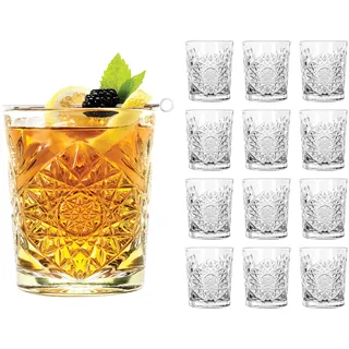Libbey Hobstar 12 x Whiskygläser, Tumbler, Glas, 355 ml