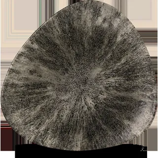 Churchill Super Vitrified Studio Prints Stone Quartz Black Teller Dreieckig 19,2cm, 12 Stück