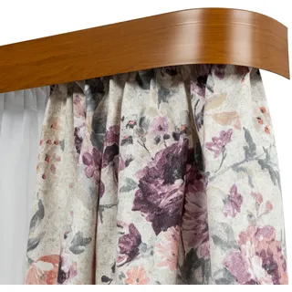 SN DECO GROUP Gardinenschiene »SH2« 2 läufig-läufig Fixmaß Set 2-läufig,inkl. Rundbögen, Blende 5 cm, vorgebohrt, Innenlauf