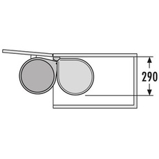 Bild von AS Mono 12 l edelstahl/schwarz