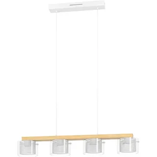 EGLO Portico-Z 4-flg. 81,5 cm Holz Weiß-Braun