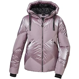 KILLTEC Damen Skijacke/Funktionsjacke in Daunenoptik mit abzippbarem Schneefang KSW 100 WMN SKI QLTD hell malve, 38,