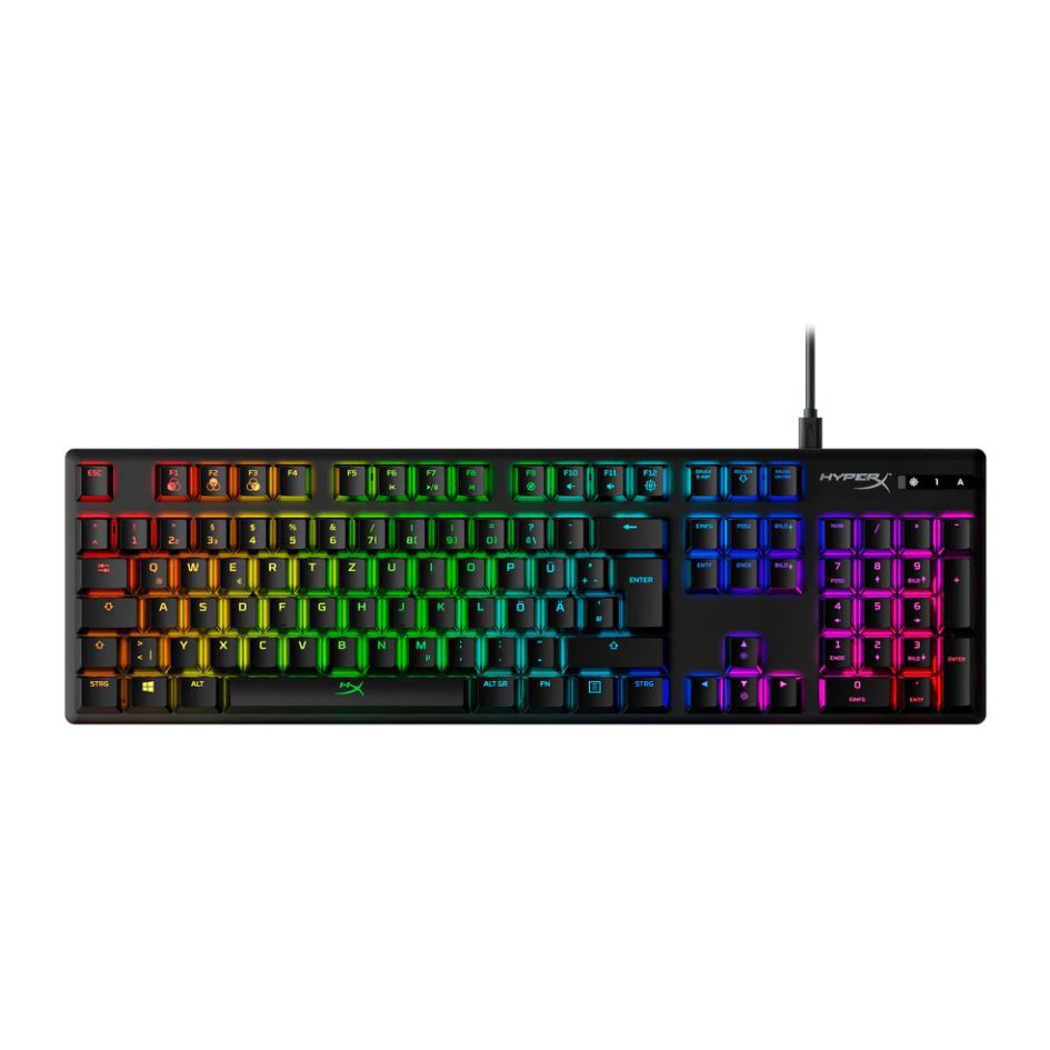 Bild von HyperX Alloy Origins, LEDs RGB, HyperX RED, USB, DE (HX-KB6RDX-DE)