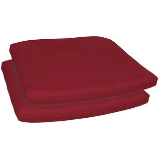 GO-DE Sitzkissen Selina 45 x 40 cm Rot
