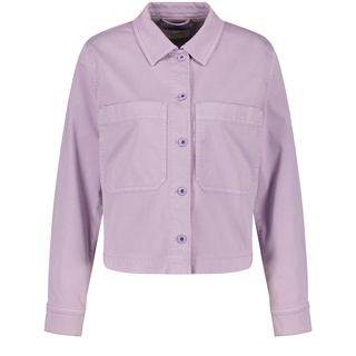 Gerry Weber Damen Jeansjacke mit aufgesetzten Taschen Langarm, Manschetten, mit Schlitz unifarben Soft Lavender 48