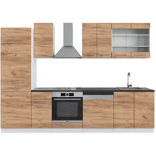 Vicco Küchenzeile Fame-Line 300 cm Eiche/Weiß