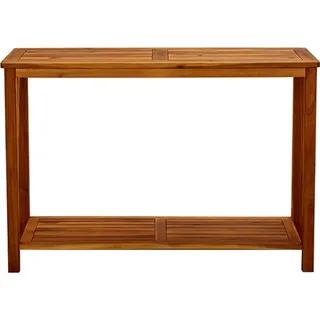 Garten Konsolentisch 110x40x75 cm Massivholz Akazie - Braun, Bunt