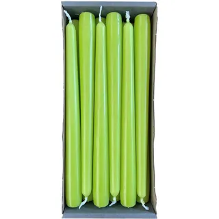 Nordring 12 Spitzkerzen 2,3 x 25 cm Limone – RAL-zertifiziert, tropffrei & raucharm, ca. 8 Std. Brenndauer – Tischdeko & Kerzenleuchter