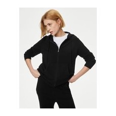 Womens Autograph Pure Cashmere Knitted Relaxed Hoodie - Black, Black - Medium