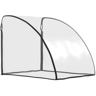 Homcom Regenschutz für Kinderanhänger Schutz Regenberzug Tranparent Kunststoff , Transparent , 61x61x76 cm , Baby on Tour, Kinderwagen, Kinderwagenzubehör, Kinderwagen-Regenschutz & Babyschalen-Regenverdecke