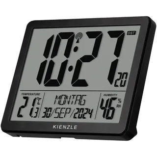 KIENZLE Digitaler XXL Funkwecker schwarz