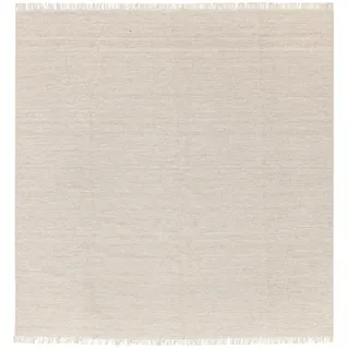 RugVista Melange Teppich, 250 x 250 cm, Beige | Quadratisch, Mittlerer Stapel, Nur chemische Reinigung, Oeko-Tex 100, Wohnzimmer, Esszimmer, Schlafzimmer