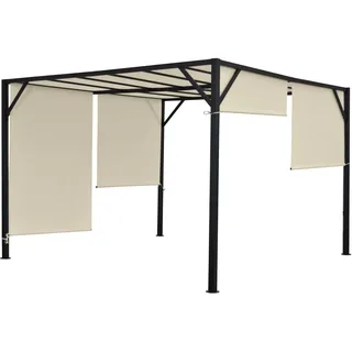 MCW Pergola Beja 3 x 3 m inkl. 4 Seitenteile Weiß