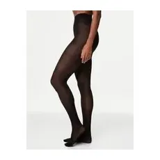 Womens M&S Collection 5pk 20 Denier Energising Shine Tights - Black, Black - L