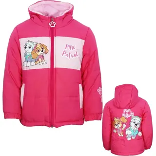 Paw Patrol Kinder Winterjacke Mädchen Jacke mit Kapuze – Rosa / 92 - Rosa