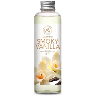 Raumduft Nachfüllflasche Rauchige Vanille 200 ml - Aroma Diffuser Refill Smoky Vanilla - Raumbeduftung - Langanhaltender Duft - Vanilleduft - Lufterfrischer - Diffuser für Zuhause - Aromatherapie