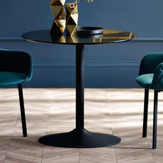 Julian Bowen Nero Runder Tisch 80 cm - Schwarz