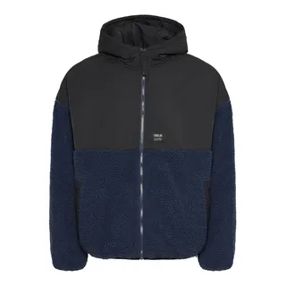 Fellimitatjacke SOLID "Fellimitatjacke SDMark", Herren, Gr. L, blau (insignia blau), Obermaterial: 100% Polyester PES., Jacken Fellimitatjacke