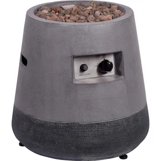 Dobar Outdoor-Feuerschale mit Gasflamme Stellar Ø 50 cm Grau