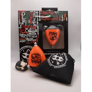 trompos space Saturno XT Roller Gerardo Montero und Javi De María Kreisel, ab 3 Jahren, inklusive Schnur, Trompete und Brotdose, Orange, Medium (SXRNJCU)