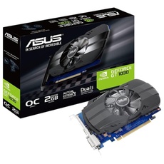 Asus Phoenix GeForce PH-GT1030-O2G Grafikkarte (Nvidia, PCIe 3.0, 2GB GDDR5 Speicher, HDMI, DVI)