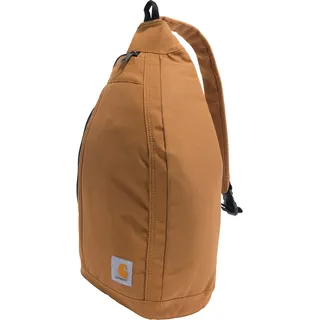 Carhartt Uni-Erwachsene Strapazierfähige Schultertasche, Seitlicher Schnalle, Tablet-hülle und Verstellbarem Riemen Sling, Crossbody-Rucksack Brown, One Size