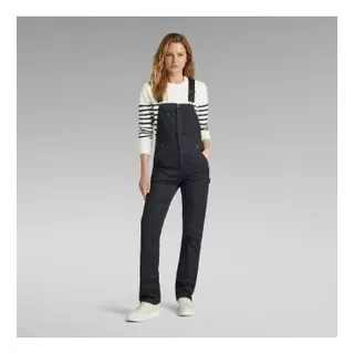 G-Star für Damen. D24264-C105-6484 Schwarze schmale Latzhose (M), Lässig, Baumwolle