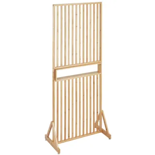 Wenko Stellwand Raumtrenner Kailua, mit Ablage, aus Bambus, braun