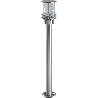 LEDVANCE Wegeleuchte Edelstahl 80 cm E27 inkl. Dämmerungssensor silber