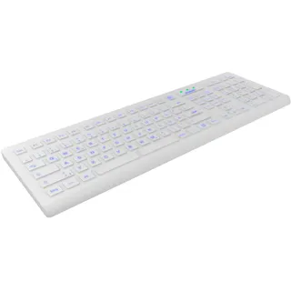 KeySonic Tastatur KSK-8031INEL-WH (DE) Industrietastatur weiß