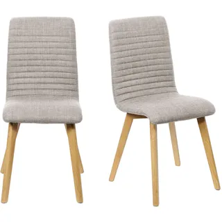 OTTO home Arosa Esszimmerstuhl Polyester beige 2er Set