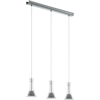 EGLO Musero 3-flg. 13 cm rund silber transparent